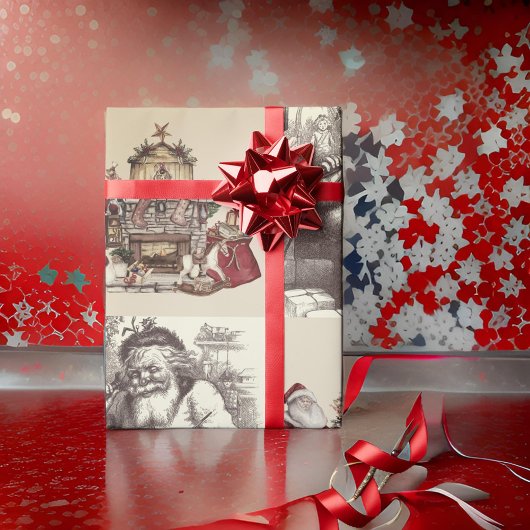 Weihnachtsfeiertage singen geschenkpapier