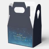 Weihnachtsfeiertage Stars Blue Favor Box Geschenkschachtel (Geöffnet)