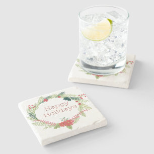 Weihnachtsfeiertage Steinuntersetzer