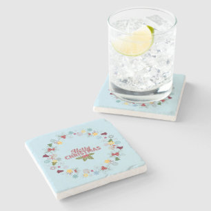 Weihnachtsfeiertage Steinuntersetzer