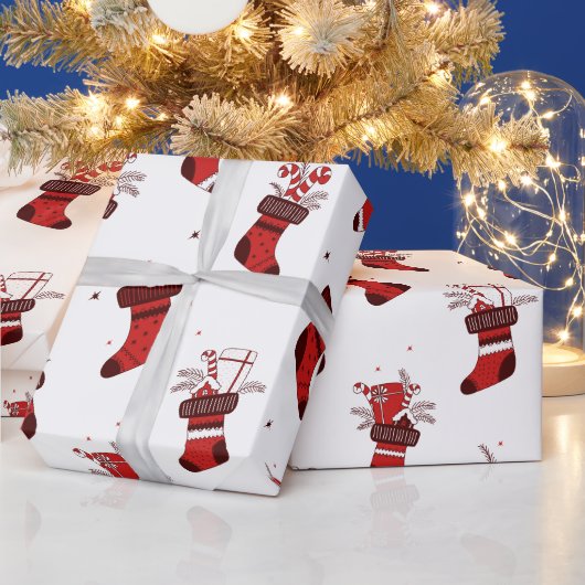 Weihnachtsfeiertage Strümpfe Geschenkpapier (Feiertage)