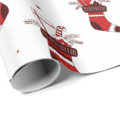 Weihnachtsfeiertage Strümpfe Geschenkpapier (Rolleneckpunkt)