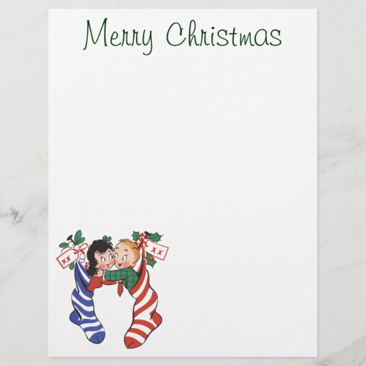 Weihnachtsfeiertage Strümpfe mit Niedlichen Kinder (Vorderseite)