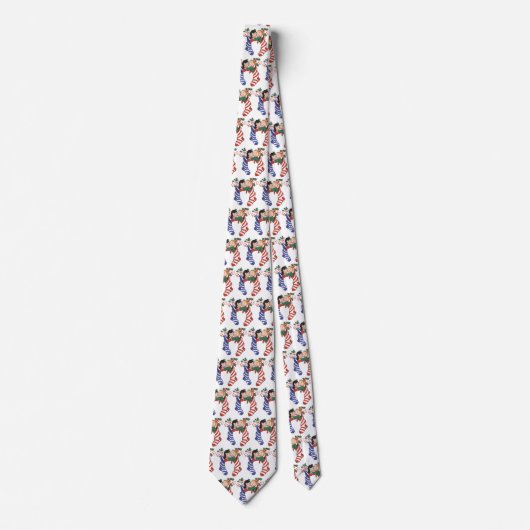 Weihnachtsfeiertage Strümpfe mit Niedlichen Kinder Krawatte (Vorderseite)