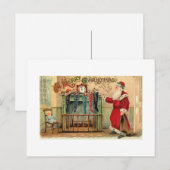 Weihnachtsfeiertage Strümpfe Postkarte (Vorne/Hinten)