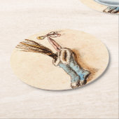 Weihnachtsfeiertage Strümpfe Runder Pappuntersetzer (Angewinkelt)