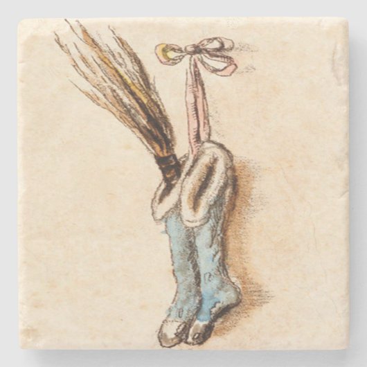 Weihnachtsfeiertage Strümpfe Steinuntersetzer (Vorderseite)