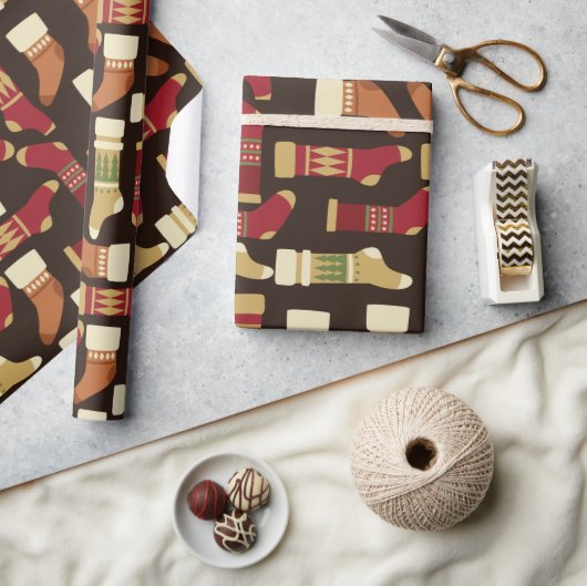 Weihnachtsfeiertage Strümpfe | Urlaub Geschenkpapier (Kunsthandwerk)