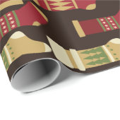 Weihnachtsfeiertage Strümpfe | Urlaub Geschenkpapier (Rolleneckpunkt)