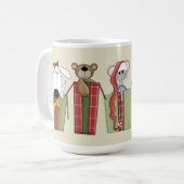 Weihnachtsfeiertage Tasse (Vorderseite Links)