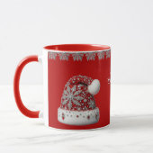 Weihnachtsfeiertage Tasse in Roter Weihnachtsmannm (Links)