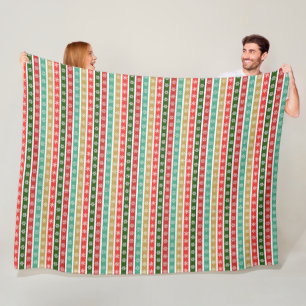 Weihnachtsfeiertage und -farben fleecedecke
