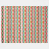 Weihnachtsfeiertage und -farben fleecedecke (Vorderseite (Horizontal))