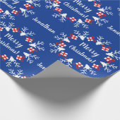 Weihnachtsfeiertage und Geschenke Personalisiert Geschenkpapier (Ecke)