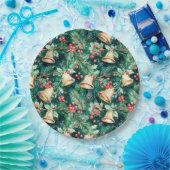 Weihnachtsfeiertage und Holly Pappteller (Party)