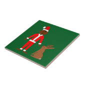 Weihnachtsfeiertage und Jackalope Fliese (Seite)