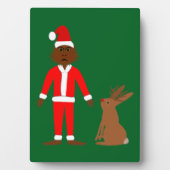 Weihnachtsfeiertage und Jackalope Fotoplatte (Vorderseite)