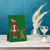 Weihnachtsfeiertage und Jackalope Fotoplatte (Seite)