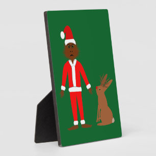 Weihnachtsfeiertage und Jackalope Fotoplatte