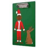Weihnachtsfeiertage und Jackalope Klemmbrett (Links)