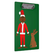 Weihnachtsfeiertage und Jackalope Klemmbrett (Rechts)