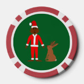Weihnachtsfeiertage und Jackalope Pokerchips (Rückseite)