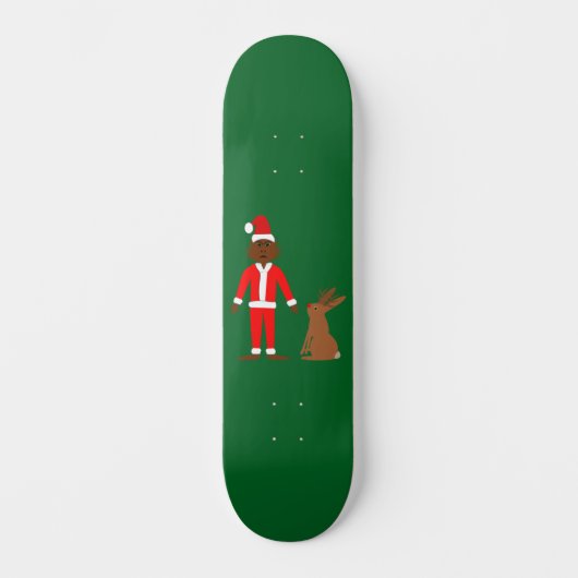 Weihnachtsfeiertage und Jackalope Skateboard (Vorderseite)