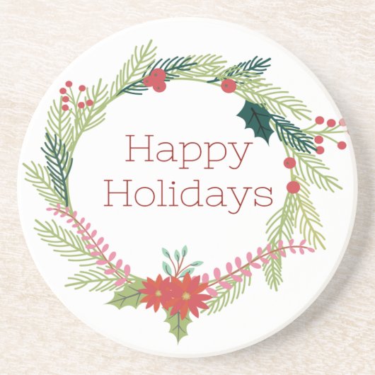 Weihnachtsfeiertage Untersetzer (Vorne)