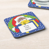 Weihnachtsfeiertage Untersetzer Der Weihnachtsmann (Linke Seite)