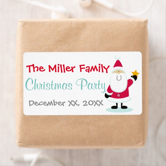 Weihnachtsfeiertage Wasserflaschen Labels (Insitu)