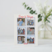 Weihnachtsfeiertage Weihnachts-Foto Postkarte (Stehend Vorderseite)