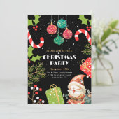 Weihnachtsfeiertage, Weihnachtsfeiertag, Weihnacht Einladung (Stehend Vorderseite)