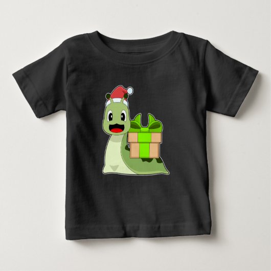 Weihnachtsfeiertage Weihnachtsmannmütze Baby T-shirt (Vorderseite)