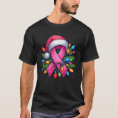 Weihnachtsfeiertage Weihnachtsmannmütze Rosa Weihn T-Shirt (Vorderseite)