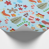 Weihnachtsfeiertage - Whitepaper zum Thema "Blue" Geschenkpapier (Ecke)