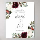 Weihnachtsfeiertage Willkommenszeichen Poster (Vorne)