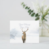 Weihnachtsfeiertage Winterstag Elegantes Skript Postkarte (Stehend Vorderseite)