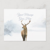 Weihnachtsfeiertage Winterstag Elegantes Skript Postkarte (Vorderseite)