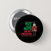 Weihnachtsfeiertage Xmas Button (Vorne & Hinten)