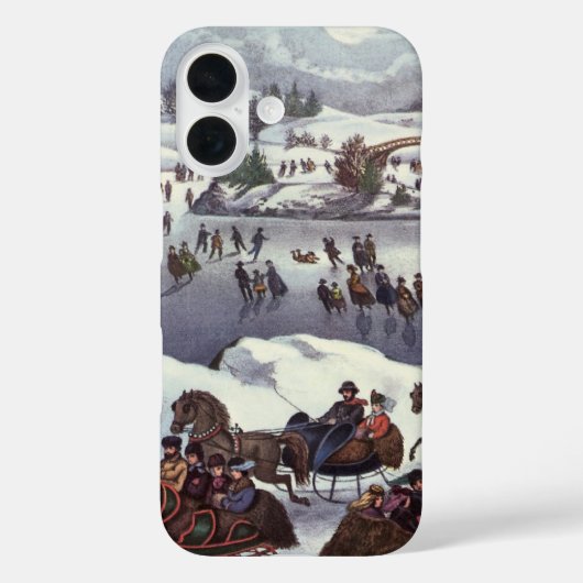 Weihnachtsfeiertage, Zentralpark im Winter Case-Mate iPhone Hülle (Rückseite)