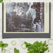 Weihnachtsfeiertage, Zentralpark im Winter Geschirrtuch (Gefaltet)