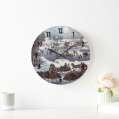 Weihnachtsfeiertage, Zentralpark im Winter Große Wanduhr (Zuhause)