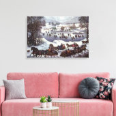 Weihnachtsfeiertage, Zentralpark im Winter Leinwanddruck (Insitu (Wohnzimmer))