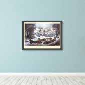 Weihnachtsfeiertage, Zentralpark im Winter Leinwanddruck (Insitu (Holzboden))