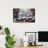 Weihnachtsfeiertage, Zentralpark im Winter Poster (Heimbüro)