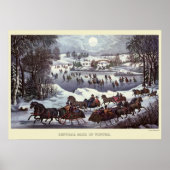 Weihnachtsfeiertage, Zentralpark im Winter Poster (Vorne)