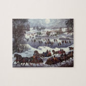 Weihnachtsfeiertage, Zentralpark im Winter Puzzle (Horizontal)