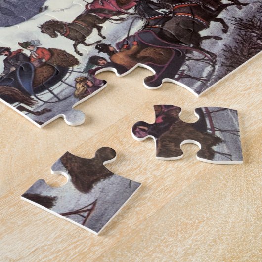 Weihnachtsfeiertage, Zentralpark im Winter Puzzle (Seite)