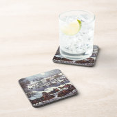 Weihnachtsfeiertage, Zentralpark im Winter Untersetzer (Rechte Seite)