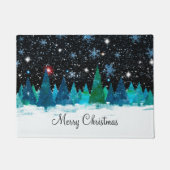 Weihnachtsfeiertage Zuhause Saisonale Begrüßungstü Fußmatte (Vorderseite)